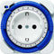 Theben schakelklok 0260030 timer 26 - NL stekker (zonder pin) - analoge schakelklok, wandcontactdoosschakelaar, stekker voor tijdprogramma, wit,bespaarstekker
