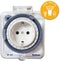 Theben schakelklok 0260855 timer 26 IP 44 - NL stekker (zonder pin) - analoge schakelklok voor buitengebruik, wandcontactdoosschakelaar, tijdprogramma-stekker, schakelklok, bespaarstekker