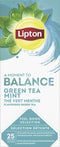 Thee lipton balance green tea mint 25x1.5gr | 6 stuks