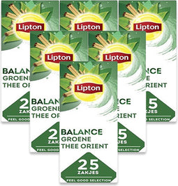 Thee lipton balance green tea orient 25x1.5gr | 6 stuks