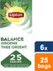 Thee lipton balance green tea orient 25x1.5gr | 6 stuks