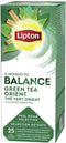 Thee lipton balance green tea orient 25x1.5gr | 6 stuks