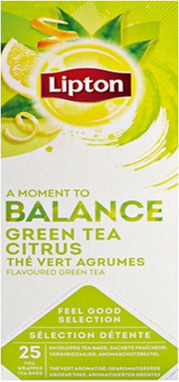 Thee Lipton Balance Groene thee Citrus 25stuks