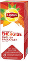 Thee lipton energise english breakfast 25x1.5gr | 6 stuks