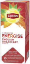 Thee lipton energise english breakfast 25x1.5gr | 6 stuks