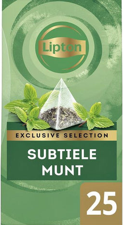 Thee lipton exclusive subtiele munt 25x2gr