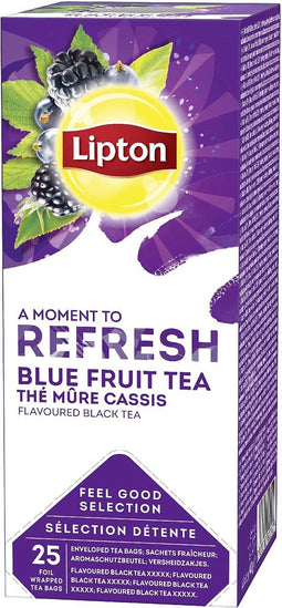 Thee Lipton Refresh Blauwe bessen 25stuks