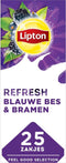 Thee Lipton Refresh Blauwe bessen 25stuks