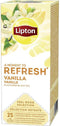 Thee Lipton Refresh Vanille 25stuks | 6 stuks