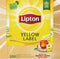 Thee Lipton Yellow label met envelop 100stuks