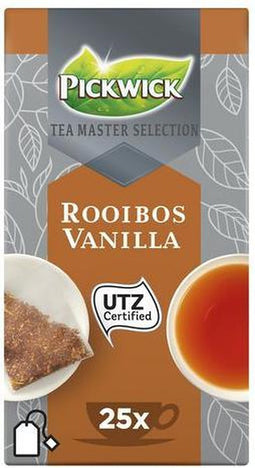 Thee pickwick tea master sel rooibos vanilla 2gr - 3 stuks