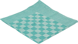 Theedoek blok ca. 70x70 cm set à 10 stuks groen.