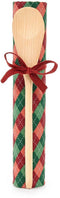 Theedoek met pollepel cadeau set - kerst - nuvole di stoffa Wit met cadeautjes