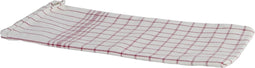 Theedoek ruitmotief ca. 65x65 cm set à 6 stuks rood