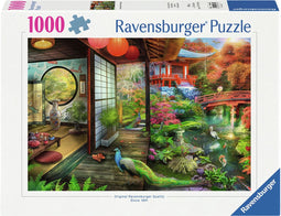 Theehuis in Japanse tuin puzzel 1000pcs