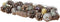 Theelicht denappel l15b45h9 cm lila