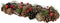 Theelicht denappel l15b45h9 cm rood