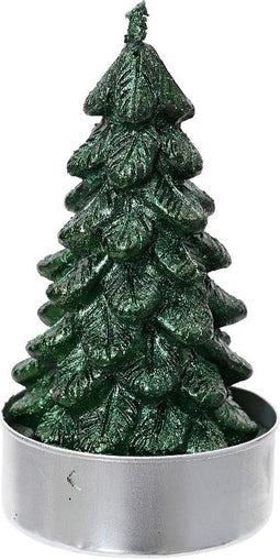 Theelicht paraffine d7b9h9 cm dengroen 4st
