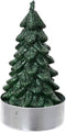 Theelicht paraffine d7b9h9 cm dengroen 4st