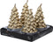 Theelicht paraffine d7b9h9 cm goud 4st