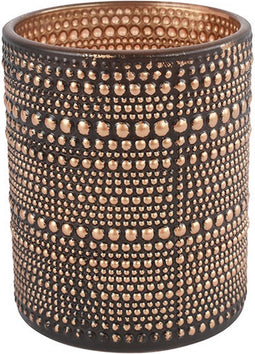 Theelichth ro Nelle L zwart/brons