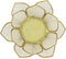 Theelichthouder Capiz nature Ø12x4cm grijs