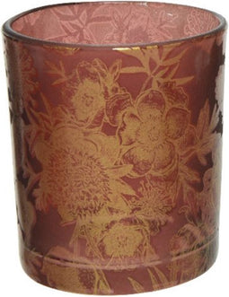 Theelichthouder glas d7h8.20cm a3