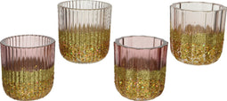 Theelichthouder glas d9h9.40cm a4