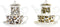 Theepot DKD Home Decor Luipaard Kristal Porselein (250 ml) (2 Stuks)
