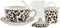 Theepot DKD Home Decor Luipaard Kristal Porselein (250 ml) (2 Stuks)