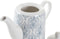 Theepot DKD Home Decor Rubberwood Wit Keramiek (1 L)