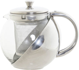Theepot DKD Home Decor S3026074 Kristal Roestvrij staal Zilver (14 x 11 x 12 cm) (500 ml)