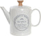 Theepot DKD Home Decor Wit Keramiek 1 L