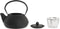 Theepot DKD Home Decor Zwart Roestvrij staal Wit (2 Stuks)