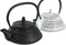 Theepot DKD Home Decor Zwart Roestvrij staal Wit (2 Stuks)