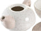 Theepot Spel DKD Home Decor Blauw Roze Geel 750 ml Dolomite (3 Stuks)