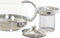 Theepot van glas en RVS 1050 ml met filter/infuser en handvat