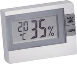 Thermo- en hygrometer wit TFA