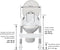 Thermobaby wc verkleiner met trapje KiddyLoo Grijs