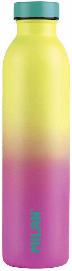 Thermos Milan Roze Roestvrij staal Geel (591 ml)