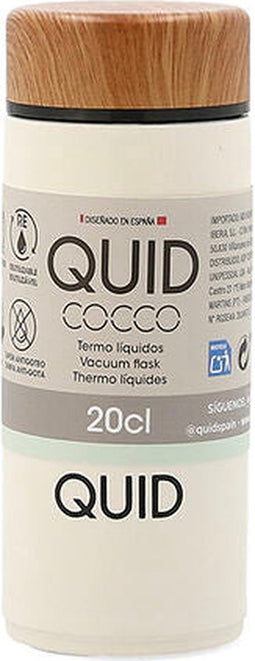 Thermosfles Quid Cocco Wit Druppel 200 ml Metaal