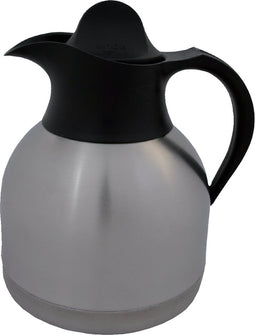 Thermoskan Biaretto koffiekan 1liter roestvrijstaal zwarte dop