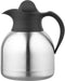 Thermoskan Biaretto koffiekan 1liter roestvrijstaal zwarte dop