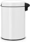 Brabantia NewIcon - Prullenbak - 3 liter - Wit