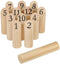 Eddy Toys Houten Pinspel 13-delig - Buitenspel voor Kinderen en Volwassenen - Tradionele Finse