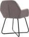 vidaXL - Eetkamerstoelen - draaibaar - 2 - st - stof - taupe