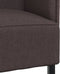 vidaXL - Hoge - Rug - Sofa - Donkerbruin - 109x56x121 - cm - Stof