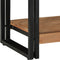 vidaXL - Console - Tafel - Zwart - 90x33x75 - cm - van - Massief - Acaciahout - en - Metaal