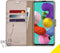 Accezz Hoesje Geschikt voor Samsung Galaxy A51 Hoesje Met Pasjeshouder - Accezz Wallet Softcase Bookcase - goud
