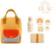 BEAU by Bo Sticky lemon rugzak + A little lovely company back to school set Regenboog
